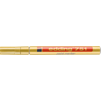 EDDING 751GO - Marcador de pintura, 1,0 - 2,0 mm, dorado EDDING 751GO - Marcador de pintura, 1,0 - 2,0 mm, dorado