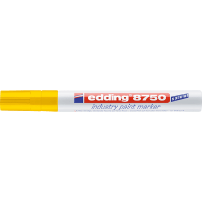 EDDING 8750GE - Marcador de pintura industrial, 2,0-4,0 mm, amarillo EDDING 8750GE - Marcador de pintura industrial, 2,0-4,0 mm, amarillo