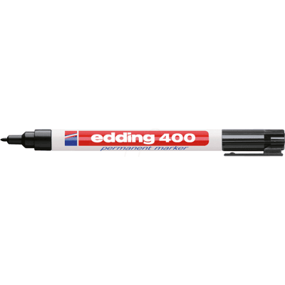 EDDING 400SW - Marcador permanente, punta 1,0 mm, negro EDDING 400SW - Marcador permanente, punta 1,0 mm, negro