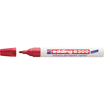 EDDING 8300RT - Marcador permanente industrial, rojo EDDING 8300RT - Marcador permanente industrial, rojo