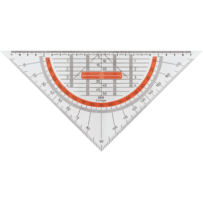 ARISTO AR 23008 - Triángulo geométrico, longitud de hipotenue 250 mm, unive ARISTO AR 23008 - Triángulo geométrico, longitud de hipotenue 250 mm, unive