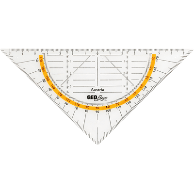 ARISTO AR 23011 - Triángulo geométrico, longitud de hipotenue 160 mm, flexi ARISTO AR 23011 - Triángulo geométrico, longitud de hipotenue 160 mm, flexi