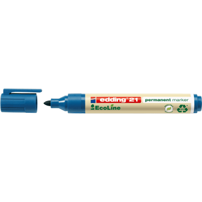 EDDING 21BL - Rotulador permanente, ecológico, azul EDDING 21BL - Rotulador permanente, ecológico, azul