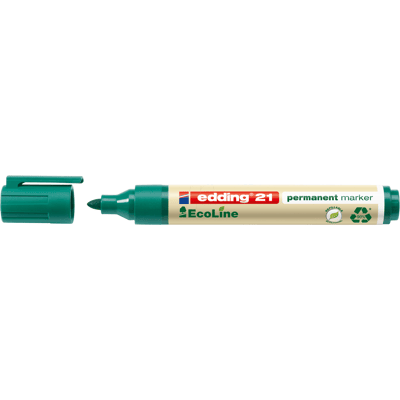 EDDING 21GN - Rotulador permanente, ecológico, verde EDDING 21GN - Rotulador permanente, ecológico, verde