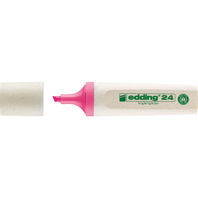 EDDING 24PI - Rotulador fluorescente, ecológico, rosa EDDING 24PI - Rotulador fluorescente, ecológico, rosa