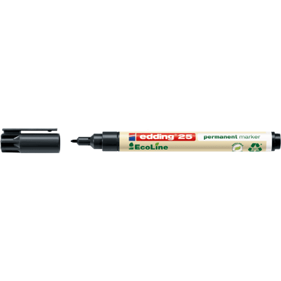 EDDING 25SW - Marcador permanente EcoLine, negro EDDING 25SW - Marcador permanente EcoLine, negro