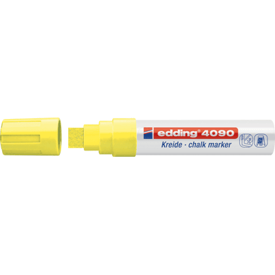 EDDING 4090NGE - Marcador de tiza, 4-15 mm, amarillo neón EDDING 4090NGE - Marcador de tiza, 4-15 mm, amarillo neón