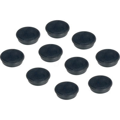 FRANKEN HM2010 - Imanes, 24 mm, negro, 10 unidades FRANKEN HM2010 - Imanes, 24 mm, negro, 10 unidades