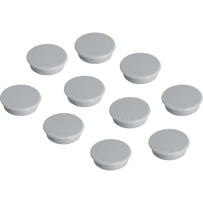 FRANKEN HM2012 - Imanes, 24 mm, gris, 10 unidades FRANKEN HM2012 - Imanes, 24 mm, gris, 10 unidades