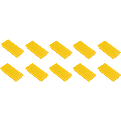 FRANKEN HM235004 - Imanes, 23 x 50 mm, amarillo, 10 unidades FRANKEN HM235004 - Imanes, 23 x 50 mm, amarillo, 10 unidades