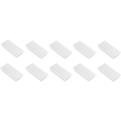 FRANKEN HM235009 - Imanes, 23 x 50 mm, blanco, 10 unidades FRANKEN HM235009 - Imanes, 23 x 50 mm, blanco, 10 unidades