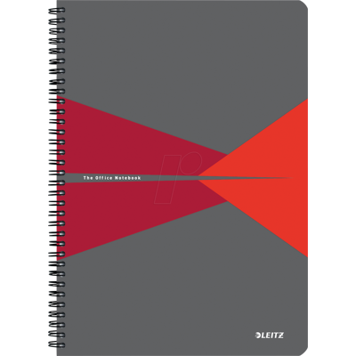 LEITZ 46481025 - Bloque colegiado, A4, forrado, 90 hojas, rojo LEITZ 46481025 - Bloque colegiado, A4, forrado, 90 hojas, rojo
