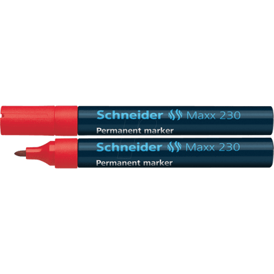 SCHNEIDER MARKER 230 RT - Rotulador permanente, rojo SCHNEIDER MARKER 230 RT - Rotulador permanente, rojo