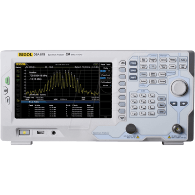 RIGOL DSA815 - Analizador de espectro, 9 kHz - 1,5 GHz RIGOL DSA815 - Analizador de espectro, 9 kHz - 1,5 GHz