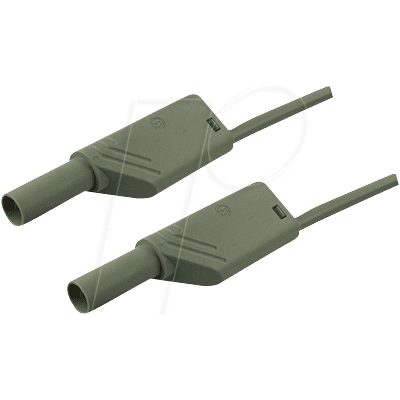 Cable de medición a prueba de contactos Hirschmann - 4mm - Gris - 1m Cable de medición a prueba de contactos Hirschmann - 4mm - Gris - 1m