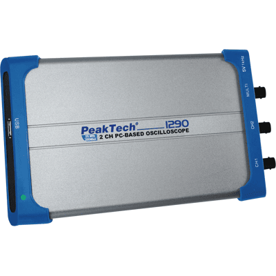 PEAKTECH 1290 - Osciloscopio USB, 25 MHz, 2 canales PEAKTECH 1290 - Osciloscopio USB, 25 MHz, 2 canales
