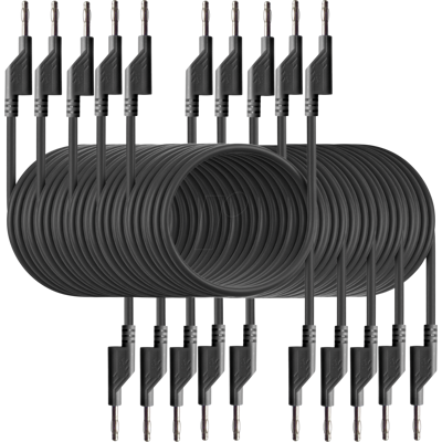 PEAKTECH 7050SW - Plomo de prueba, 1,50 m, negro, apilable PEAKTECH 7050SW - Plomo de prueba, 1,50 m, negro, apilable