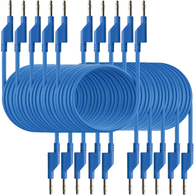 PEAKTECH 7050BL - Plomo de prueba, 1,50 m, azul, apilable PEAKTECH 7050BL - Plomo de prueba, 1,50 m, azul, apilable