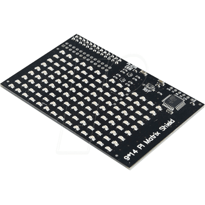 Raspberry Pi - LED14x9 SPI Shield - Matriz 14x9 - ATmega328 16MHz - 100x80mm Raspberry Pi - LED14x9 SPI Shield - Matriz 14x9 - ATmega328 16MHz - 100x80mm