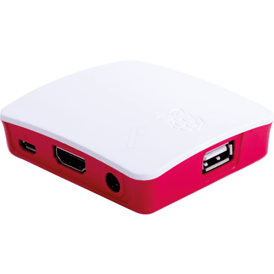 RASP 3A+ CASE RW - Carcasa para RASPBERRY PI 3 A+, frambuesa/blanco RASP 3A+ CASE RW - Carcasa para RASPBERRY PI 3 A+, frambuesa/blanco
