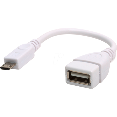 Adaptador OTG oficial de Raspberry Pi USB-A hembra - 15cm Adaptador OTG oficial de Raspberry Pi USB-A hembra - 15cm