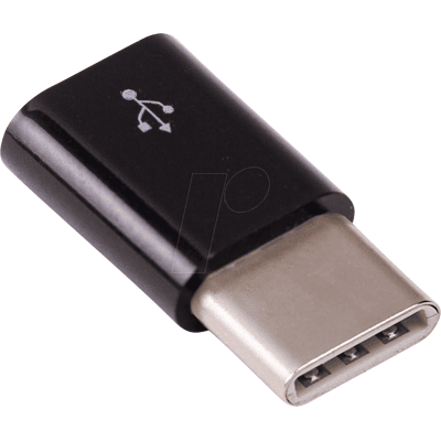 Raspberry Pi - Adaptador microUSB a USB-C, negro - Adaptador Raspberry Pi - Adaptador microUSB a USB-C, negro - Adaptador