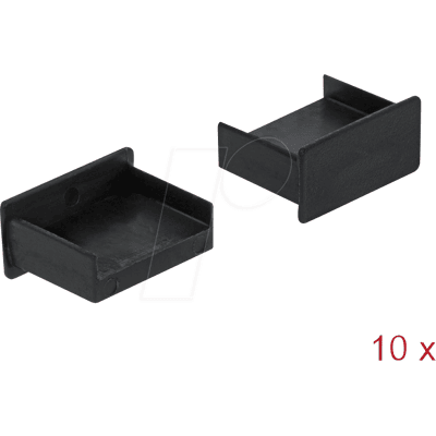DELOCK 64102 - 10 unidades Cubierta antipolvo USB-A, sin asa, negra DELOCK 64102 - 10 unidades Cubierta antipolvo USB-A, sin asa, negra