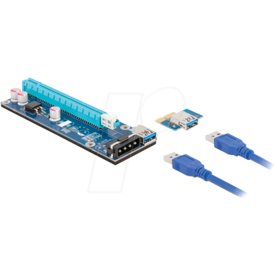 DELOCK 41430 - Tarjeta Riser PCI Express x1 a x16 con cable USB de 60 cm DELOCK 41430 - Tarjeta Riser PCI Express x1 a x16 con cable USB de 60 cm