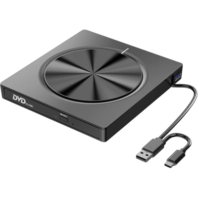 OEM Grabadora de CD/DVD Externa 8 en 1 con USB-C/A/MicroSD OEM Grabadora de CD/DVD Externa 8 en 1 con USB-C/A/MicroSD