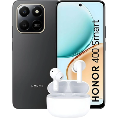400 Smart 4G 4GB/128GB Negro + REGALO Honor Earbuds Choice X7 Lite 400 Smart 4G 4GB/128GB Negro + REGALO Honor Earbuds Choice X7 Lite
