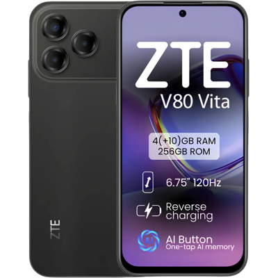 Zte Blade V80 Vita 4G 256 GB Negro 4 GB 5000 mAh Zte Blade V80 Vita 4G 256 GB Negro 4 GB 5000 mAh