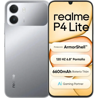 Realme P4 Lite 4G 128 GB Gris 4 GB 90Hz Realme P4 Lite 4G 128 GB Gris 4 GB 90Hz