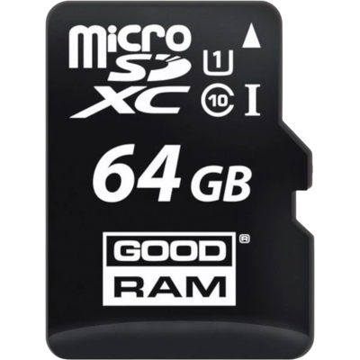 Tarjeta de memoria GoodRAM MicroSDXC 64GB UHS-I + Adaptador Tarjeta de memoria GoodRAM MicroSDXC 64GB UHS-I + Adaptador
