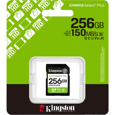 Tarjeta de memoria Kingston Canvas Select Plus SDXC 256GB Tarjeta de memoria Kingston Canvas Select Plus SDXC 256GB