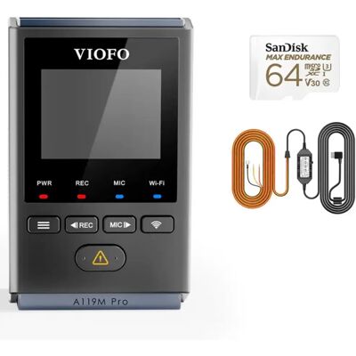 VIOFO A119M Pro 4K HDR Mini - Dashcam Wi-Fi 6 dual band y control por voz VIOFO A119M Pro 4K HDR Mini - Dashcam Wi-Fi 6 dual band y control por voz