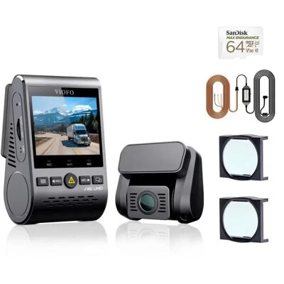 VIOFO A129 Pro Duo 4K UHD - Dashcam dual con Wi-fi y GPS VIOFO A129 Pro Duo 4K UHD - Dashcam dual con Wi-fi y GPS