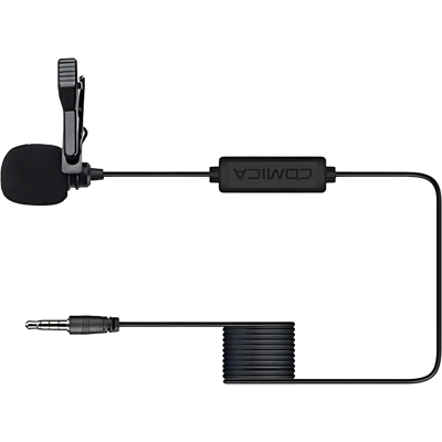COMICA Micrófono Lavalier para Smartphone TRRS 4.5 m COMICA Micrófono Lavalier para Smartphone TRRS 4.5 m