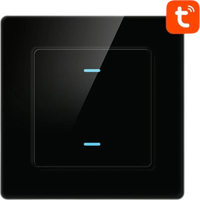 Avatto N-TS10-B2 2 Botones WiFi Negro - Interruptor Táctil Inteligente Avatto N-TS10-B2 2 Botones WiFi Negro - Interruptor Táctil Inteligente