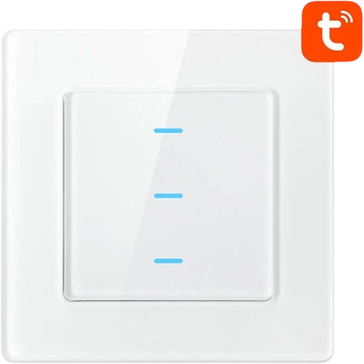 Avatto N-TS10-W3 3 Botones WiFi Blanco - Interruptor Táctil Inteligente Avatto N-TS10-W3 3 Botones WiFi Blanco - Interruptor Táctil Inteligente