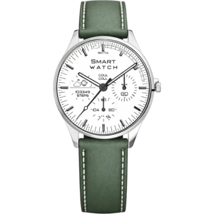 OEM TN99 Smartwatch Plata con Correa Leather Verde Monitoreo de Frecuencia Cardíaca OEM TN99 Smartwatch Plata con Correa Leather Verde Monitoreo de Frecuencia Cardíaca