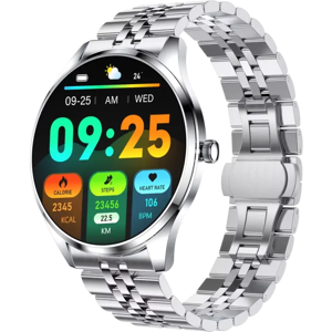 OEM TN99 Smartwatch con Correa Metal Plateado IP67 Llamadas Bluetooth OEM TN99 Smartwatch con Correa Metal Plateado IP67 Llamadas Bluetooth