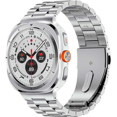 CROCOCASE Correa Metal Eslabones Samsung Galaxy Watch Ultra Plata CROCOCASE Correa Metal Eslabones Samsung Galaxy Watch Ultra Plata
