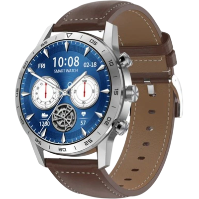 DTNO.1 DT NO.1 DT70+ Correa Cuero Plata - Reloj inteligente DTNO.1 DT NO.1 DT70+ Correa Cuero Plata - Reloj inteligente