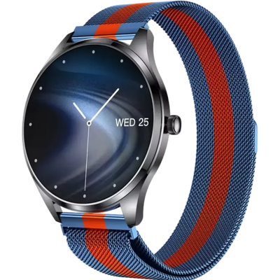 OEM TN99 Smartwatch con Correa Milanesa Rojo/Azul Llamadas BT OEM TN99 Smartwatch con Correa Milanesa Rojo/Azul Llamadas BT