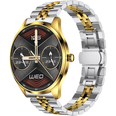 OEM TN99 Smartwatch con Correa Metal Dorado IP67 Llamadas Bluetooth OEM TN99 Smartwatch con Correa Metal Dorado IP67 Llamadas Bluetooth