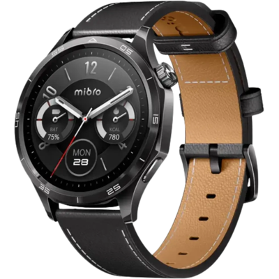 Mibro watch GT Leather Black AMOLED 1,43” 60 Hz brillo 600 nits - Reloj inteligente Mibro watch GT Leather Black AMOLED 1,43” 60 Hz brillo 600 nits - Reloj inteligente