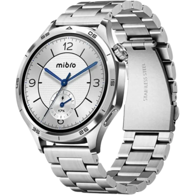 Mibro watch GT Acero inoxidable Plata pantalla AMOLED de 1,43" asistente con IA - Reloj inteligente Mibro watch GT Acero inoxidable Plata pantalla AMOLED de 1,43" asistente con IA - Reloj inteligente