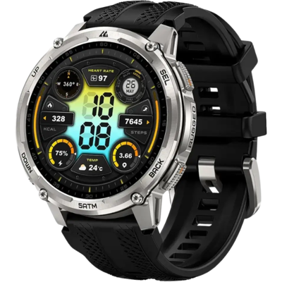 Kospet Tank T4C Plata con correa negra Pantalla AMOLED 1,5 Pulgadas Resistencia de 5 ATM - Reloj Inteligente Kospet Tank T4C Plata con correa negra Pantalla AMOLED 1,5 Pulgadas Resistencia de 5 ATM - Reloj Inteligente