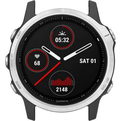 Garmin Fenix 6S Pro Plata Negro 42mm Reloj inteligente Renovado - Estado Premium Garmin Fenix 6S Pro Plata Negro 42mm Reloj inteligente Renovado - Estado Premium