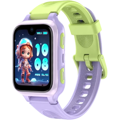 Lagenio K9 Morado Resistencia IP68 4G GPS con IA - Reloj inteligente para Niños Lagenio K9 Morado Resistencia IP68 4G GPS con IA - Reloj inteligente para Niños